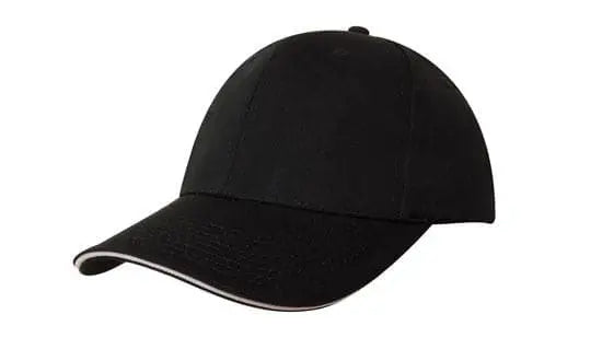 Headwear Chino Twill Cap W/sandwcih  X12 - 4080 Metro Workwear.