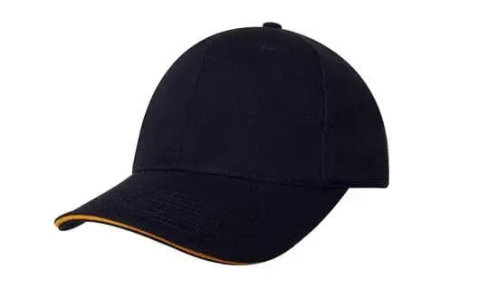 Headwear Chino Twill Cap W/sandwcih  X12 - 4080 Metro Workwear.