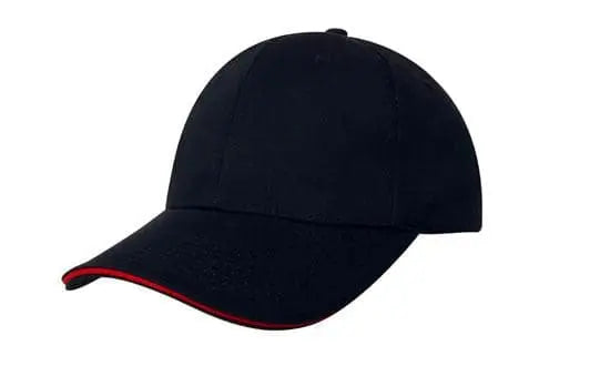 Headwear Chino Twill Cap W/sandwcih  X12 - 4080 Metro Workwear.