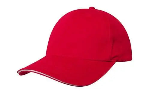 Headwear Chino Twill Cap W/sandwcih  X12 - 4080 Metro Workwear.