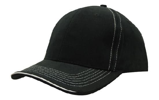 Headwear Cap With Contrast Sts & Sandwich X12 - 4097 Metro Workwear.