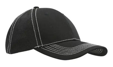 Headwear Chino Twill W/hi-tech Mesh Cap  X12 - 4123