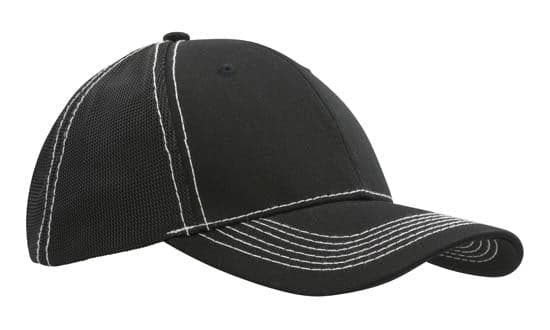Headwear Chino Twill W/hi-tech Mesh Cap  X12 - 4123 Metro Workwear.
