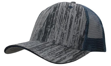 Headwear Woodprint Poly Twill Mesh Cap X12 - 4144 Metro Workwear.