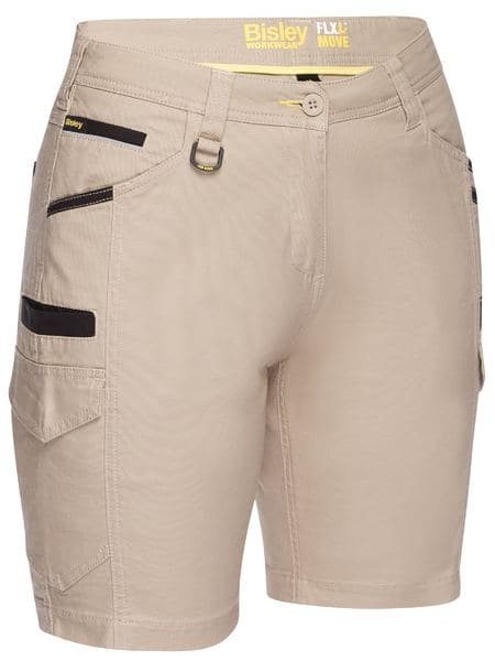Bisley Women's Flx & Move™ Cargo Short BSHL1044 Metro Workwear.