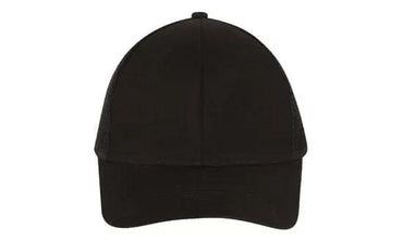 Headwear Brushed Cotton With Mesh Back  Cap X12 - 4181