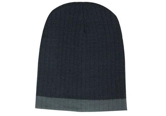 Headwear Two Tone Cable Knit Beanie X12 Metro Workwear.