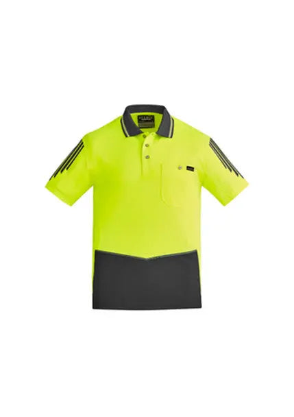 SYZMIK Men's Hi Vis Flux Polo ZH315 Metro Workwear.