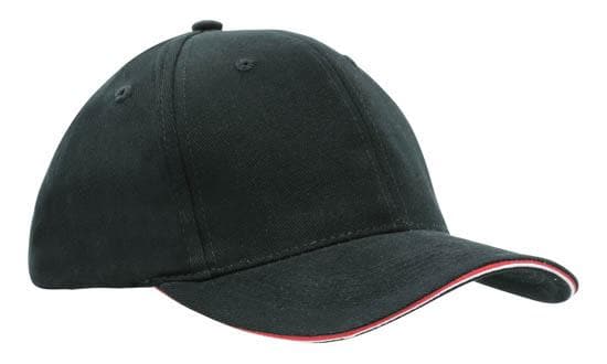 Headwear Brush Heavy Cotton Double Sandwich Cap X12 - 4212 Metro Workwear.