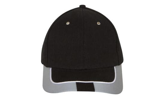 Headwear Bhc W/rlective Trim And Tab On Peak Cap X12 - 4214 Metro Workwear.