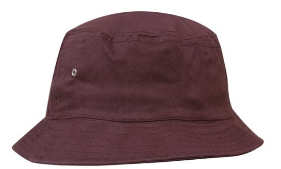 Headwear Bucket Hat With Sandwich Trim Brushed Heavy Sports Twill  *no Sandwich* X12 Metro Workwear.