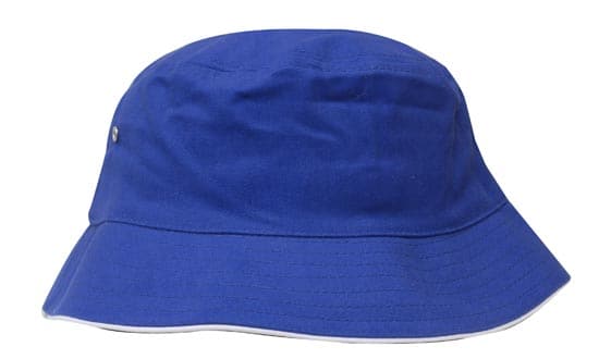 Headwear Bucket Hat With Sandwich Trim Brushed Heavy Sports Twill  *no Sandwich* X12 Metro Workwear.