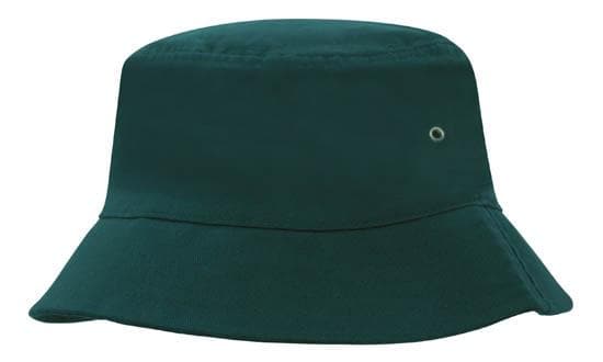 Headwear Bucket Hat With Sandwich Trim Brushed Heavy Sports Twill  *no Sandwich* X12 - Metro Workwear