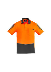 SYZMIK Men's Hi Vis Flux Polo ZH315 Metro Workwear.