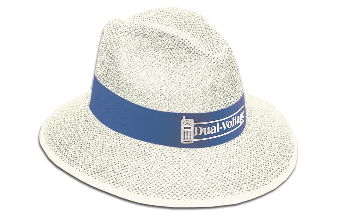 Headwear White Madrid String Straw Hat X12 - S4264 Metro Workwear.