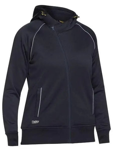 Bisley Women's Fleece Zip Front Hoodie Sherpa Lined BKL6925 Metro Workwear.