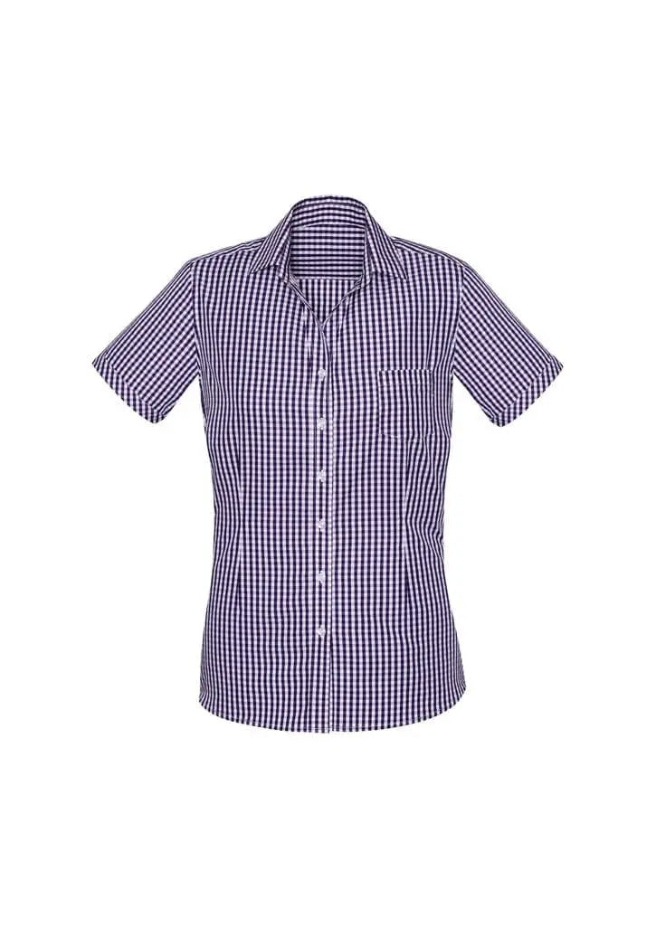 Biz Corporates Springfield Womens Short Sleeve Shirt 43412 Metro Workwear.