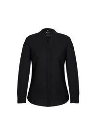 Biz Corporates Juliette Womens Plain Blouse 44210 Corporate Wear Biz Corporates 4 Black 