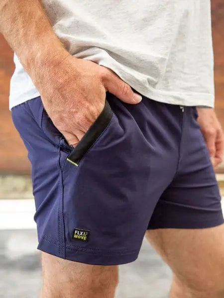 Bisley 4 Way Stretch Elastic Waist Shorts BSH1331 Metro Workwear.