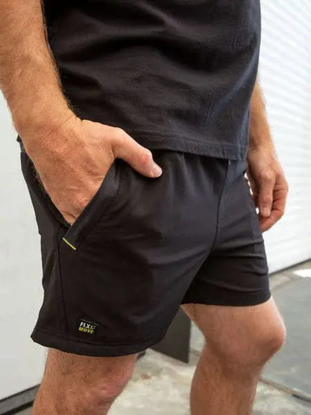 Bisley 4 Way Stretch Elastic Waist Shorts BSH1331 Metro Workwear.