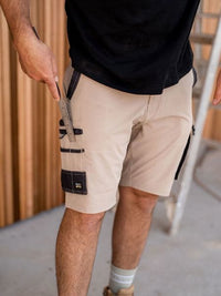 Bisley Flex & Move 4 Way Stretch Zip Cargo Shorts BSHC1332 Metro Workwear.