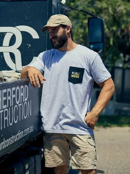 Bisley Flx & Move™ Cotton Tee BKT065 Metro Workwear.
