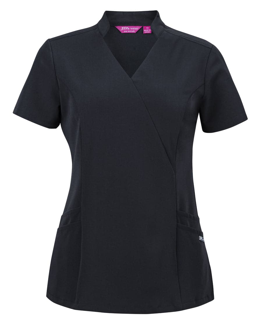 Jb's Ladies Mandarin Collar Scrub Top 4SMT1 Metro Workwear.