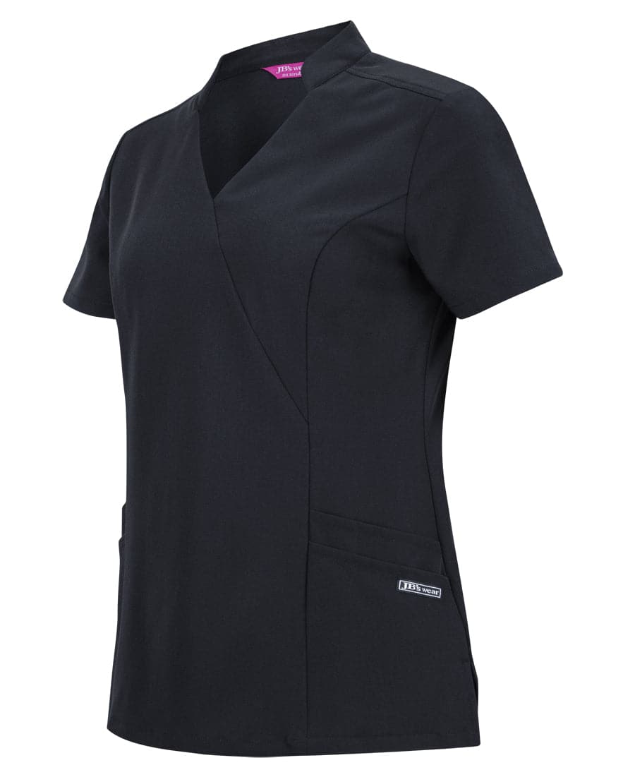 Jb's Ladies Mandarin Collar Scrub Top 4SMT1 Metro Workwear.