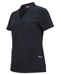 Jb's Ladies Mandarin Collar Scrub Top 4SMT1 Metro Workwear.