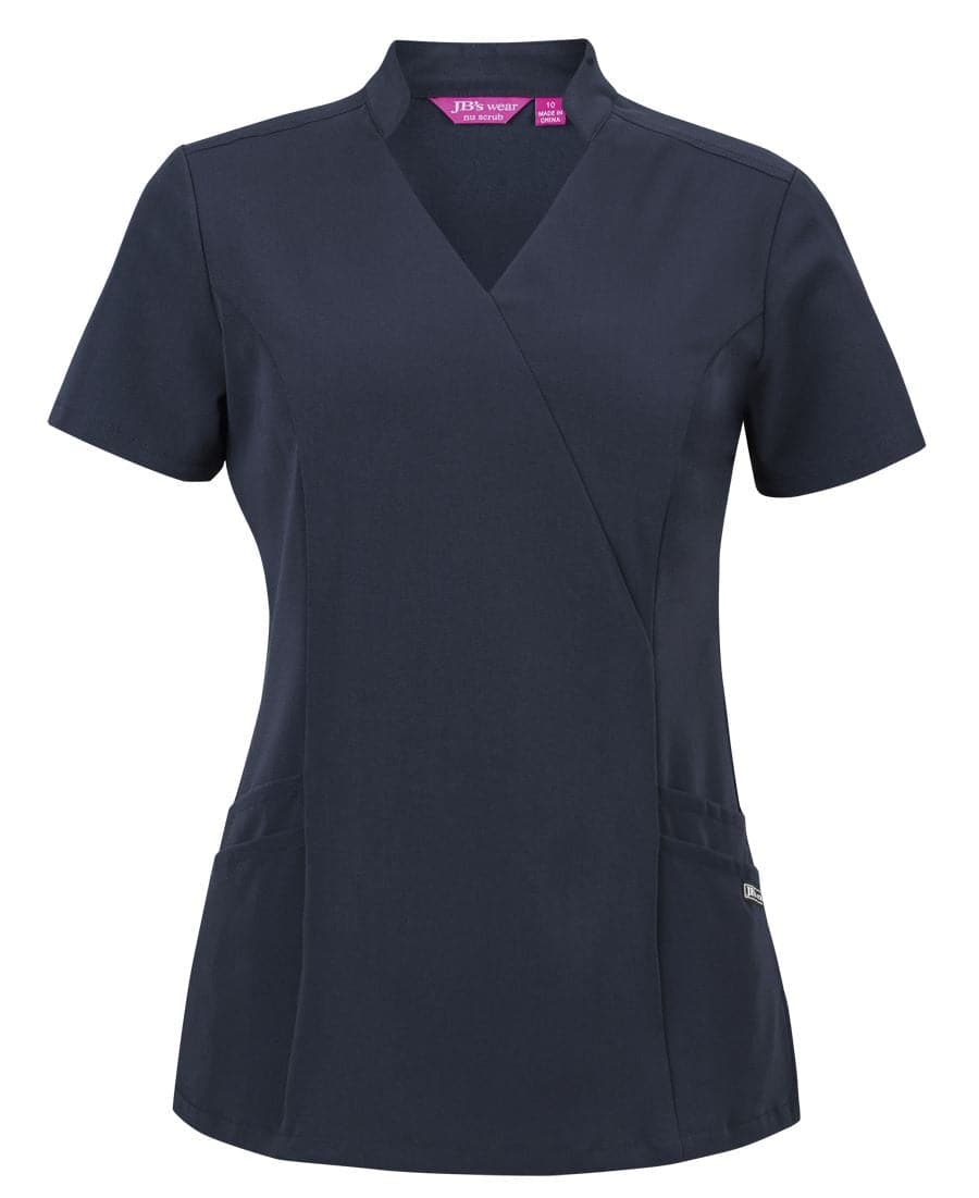 Jb's Ladies Mandarin Collar Scrub Top 4SMT1 Metro Workwear.