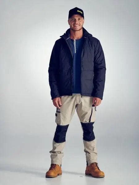 Bisley Workwear Puffer Jacket With Adjustable Hood BJ6928 Metro Workwear.