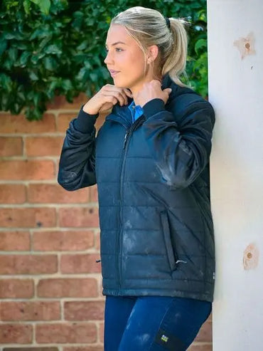 Bisley Workwear Puffer Fleece Hooded Jacket BJ6844 Metro Workwear.
