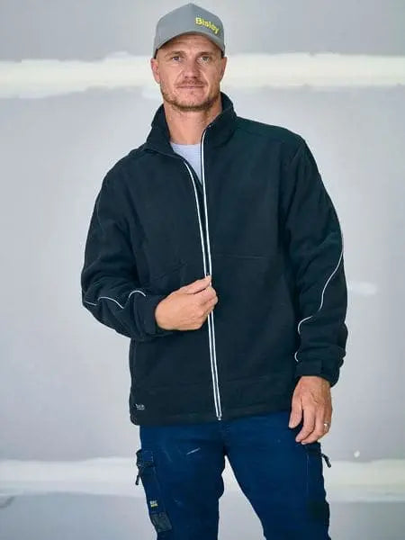 Bisley Bonded Micro Fleece Jacket BJ6771 Metro Workwear.