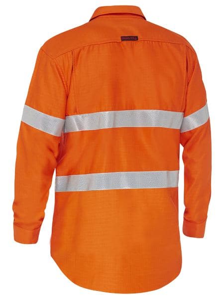 Bisley Workwear Apex 185 Taped Hi Vis FR Vented Shirt BS8439T Metro Workwear.