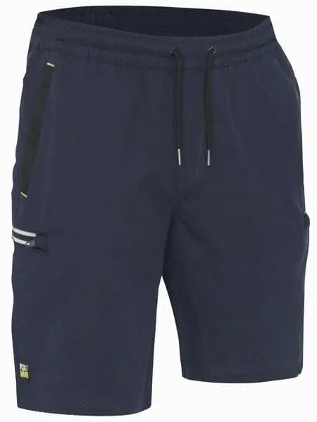 Bisley Flex & Move 4 Way Stretch Elastic Waist Cargo Shorts BSHC1333 Metro Workwear.