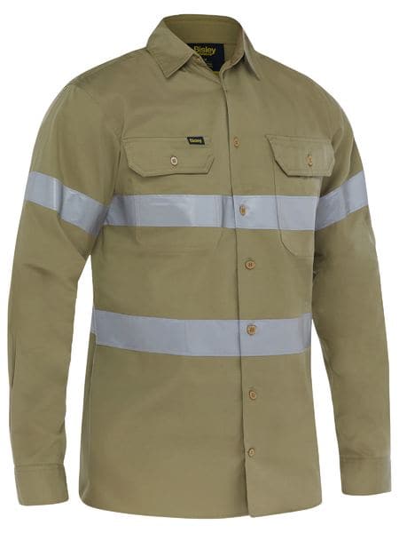 Bisley Workwear Taped Lightweight Hi Vis Drill Shirt BS6883T Metro Workwear.