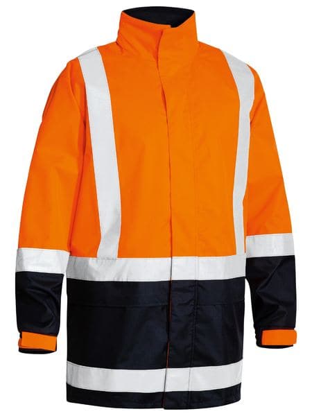 Bisley Taped Hi Vis Recycled Rain Shell Jacket BJ6766T Metro Workwear.
