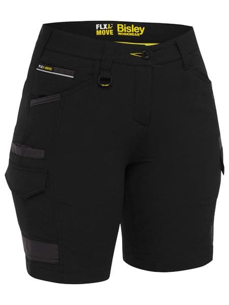Bisley Women's Flex & Move 4 Way Stretch Cargo Shorts BSHL1332 Metro Workwear.