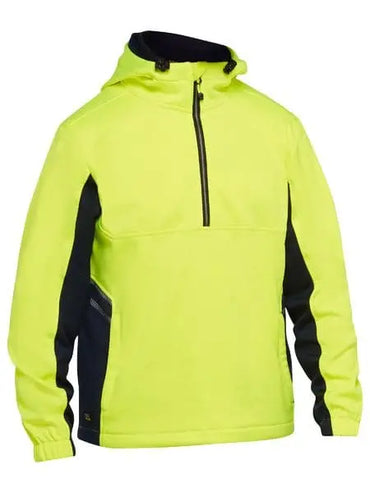 Bisley Workwear Hi Vis Water Repellent Fleece Hoodie BK6571 Metro Workwear.