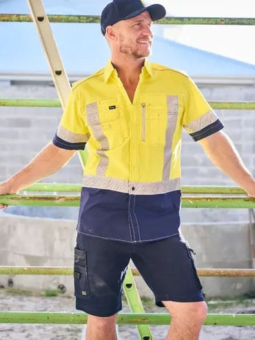 Bisley Flex & Move Stretch Denim Zip Cargo Pants BSHC1335 Metro Workwear.