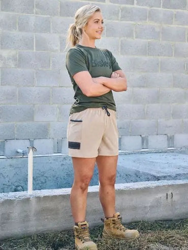 Bisley Workwear Women's Flex & Move 4 Way Stretch Shorts BSHL1331 Metro Workwear.