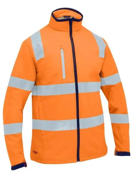 Bisley Taped Hi Vis Softshell Jacket BJ6058T Metro Workwear.