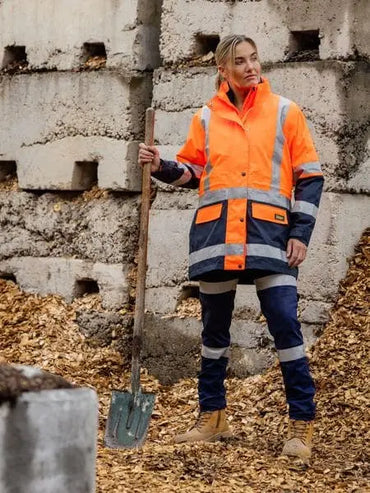 Bisley Taped Women's Hi Vis 5 in 1 Rain Jacket BKL6975