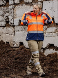 Bisley Taped Women's Hi Vis 3 in 1 Softshell Jacket BJL6078T Metro Workwear.