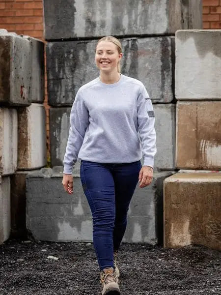 Bisley Women's Fleece Crew Neck Jumper BKL6723 Metro Workwear.