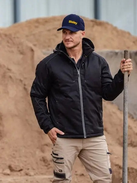 Bisley Workwear Heated Jacket With Hood BJ6743 Metro Workwear.