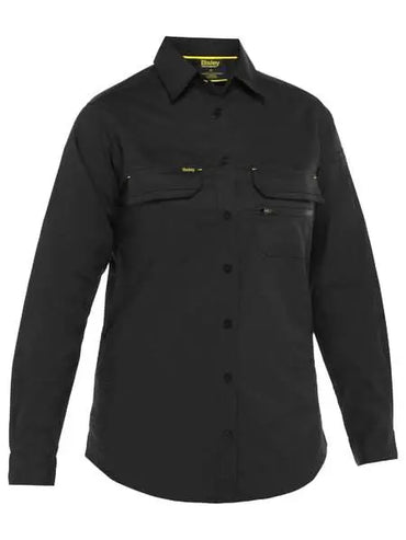 Bisley Women's X Airflow Stretch Ripstop Work Shirt BL6490 Metro Workwear.