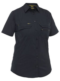 Bisley Women's X Airflow Stretch Ripstop Work Shirt BL1490 Metro Workwear.