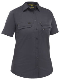 Bisley Women's X Airflow Stretch Ripstop Work Shirt BL1490 Metro Workwear.