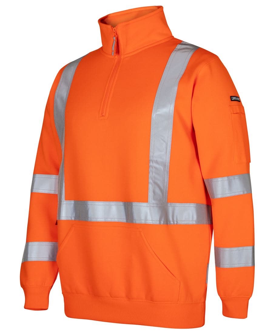 Jb's NSW QLD Rail X Back Half Zip Fleece 6DAQF Metro Workwear.